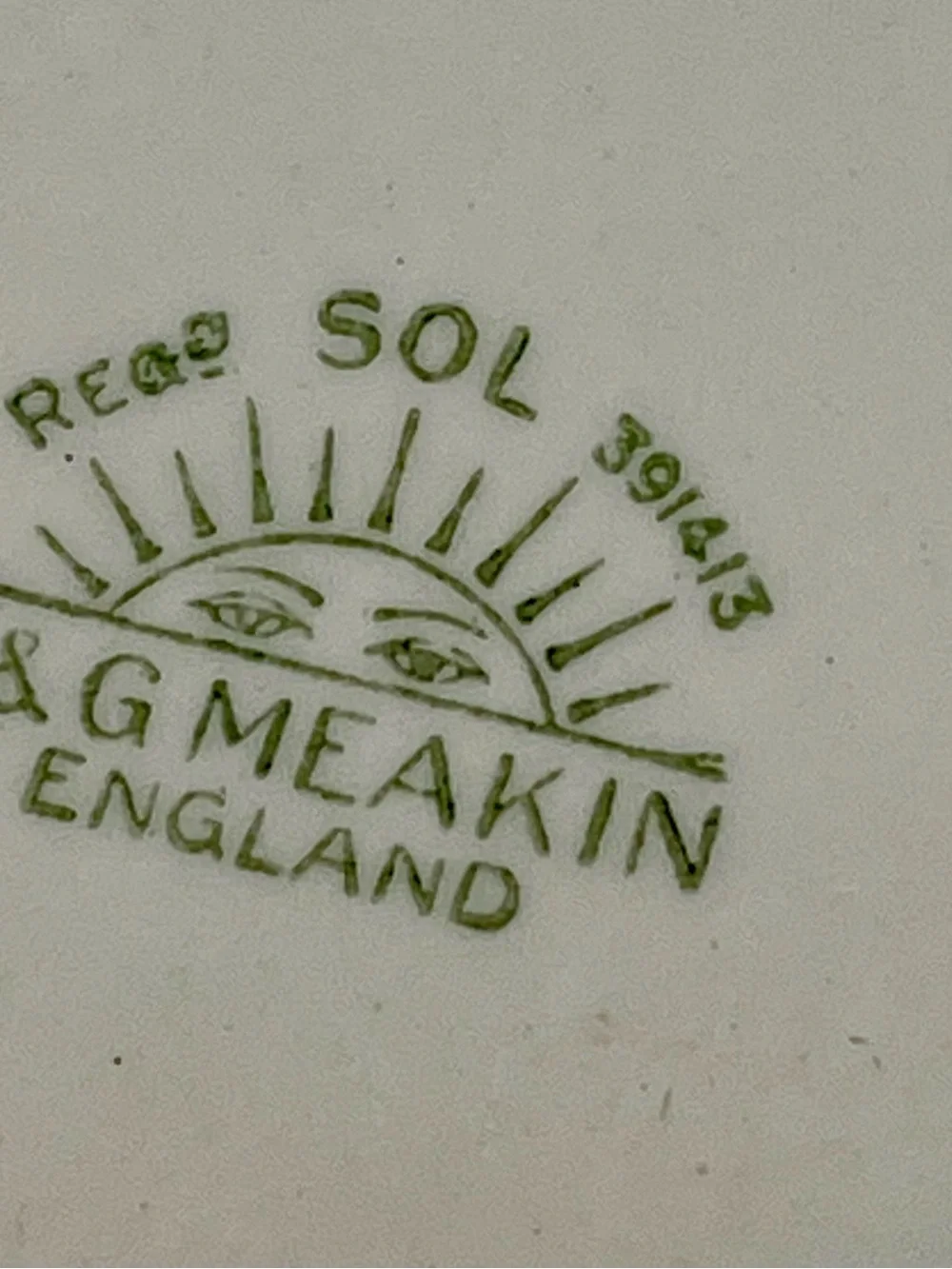 Antique J&Meakin England Oval Serving Platter 14”
